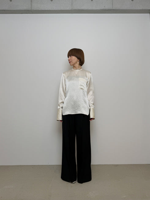 plain satin shirt